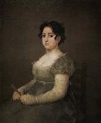 Portrait of a Lady with a Fan Francisco de goya y Lucientes
